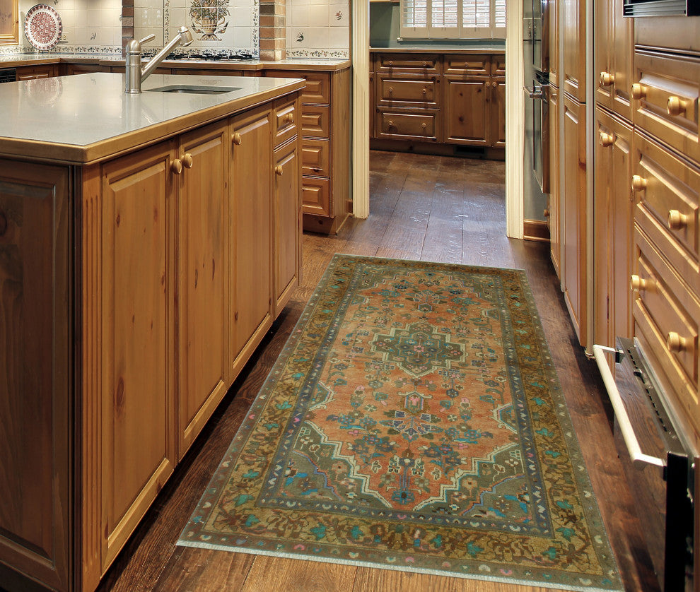 Semi-Antique Kontar Rust Rug