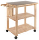 Mario Utility Kitchen Cart, Natural