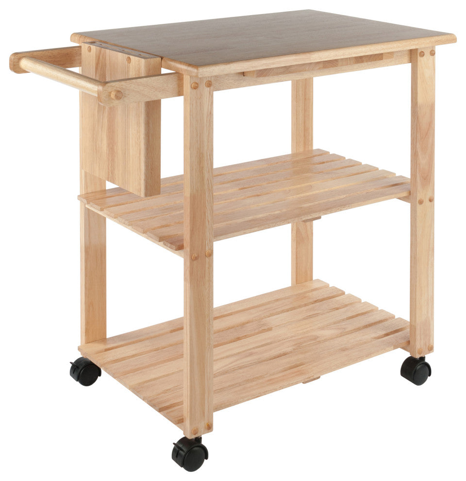 Mario Utility Kitchen Cart, Natural