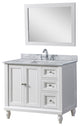 36" Classic White Bath Vanity and Mirror