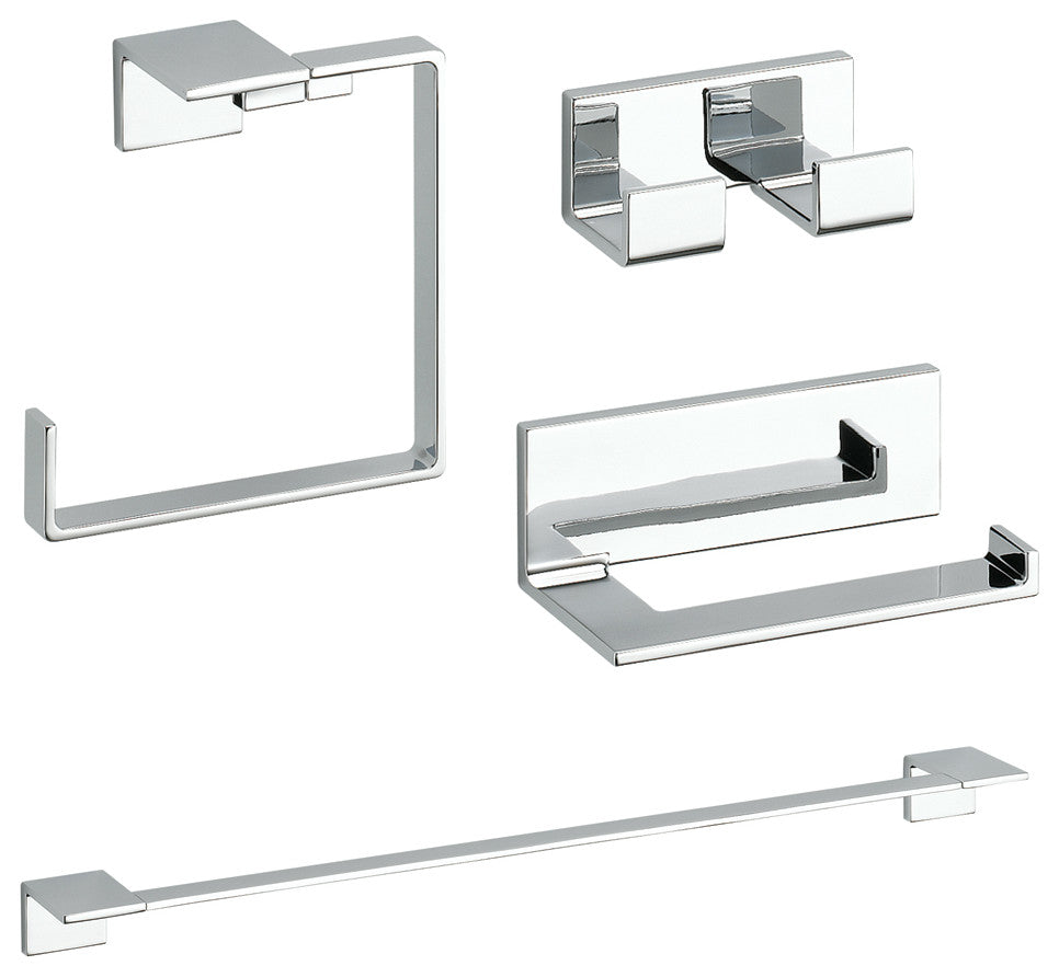 Delta Vero 4-Piece Accessory Kit, Chrome