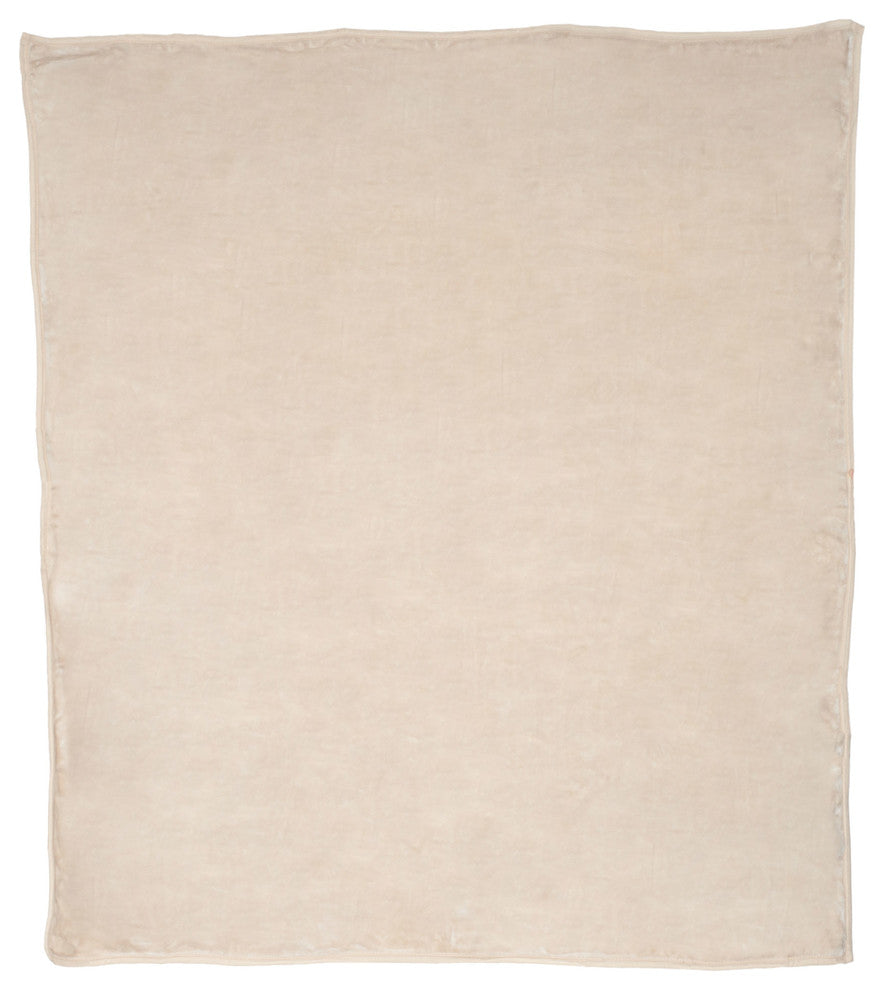Heavy Plush Mink Blanket, Beige