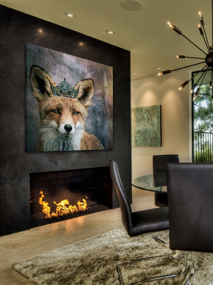Marmont Hill, "Queen Fox" by Morgan Jones Painting on Wrapped Canvas, 24x24