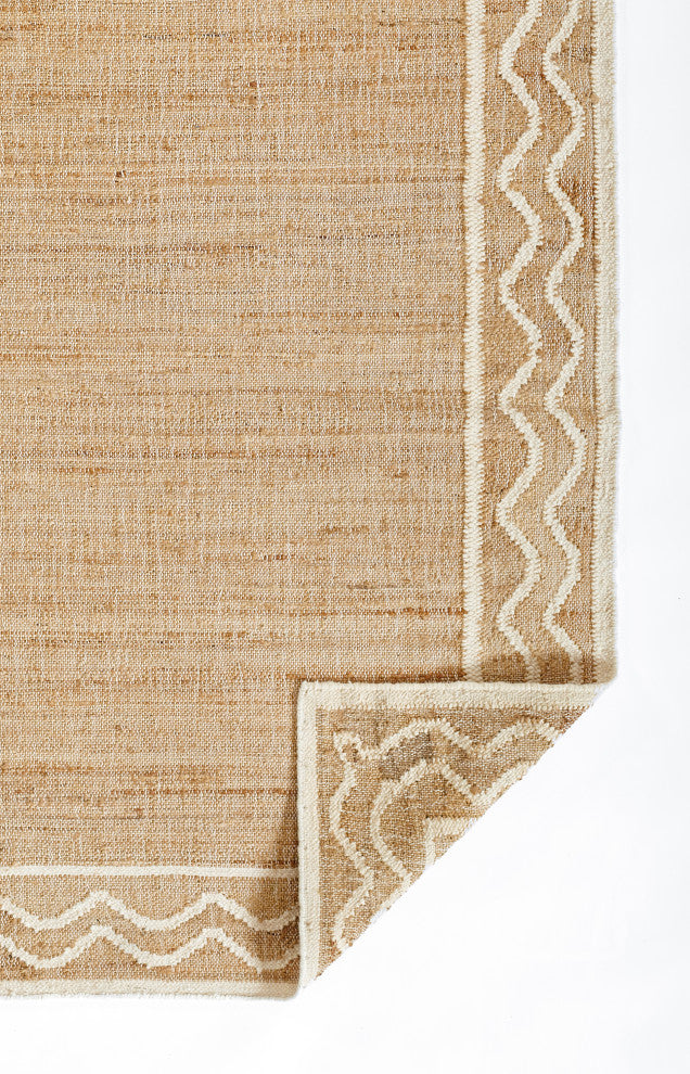 Erin Gates by Momeni Orchard Ripple Natural Hand Woven Wool Rug 5' X 8'