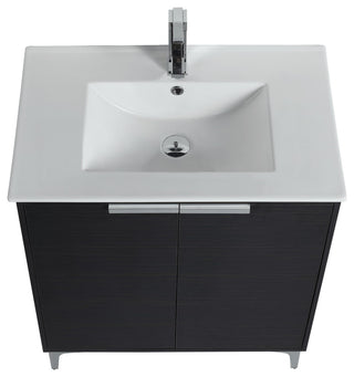 Wilmington Bath Vanity, Chestnut, 30 Inch, Polished Chrome Hardware