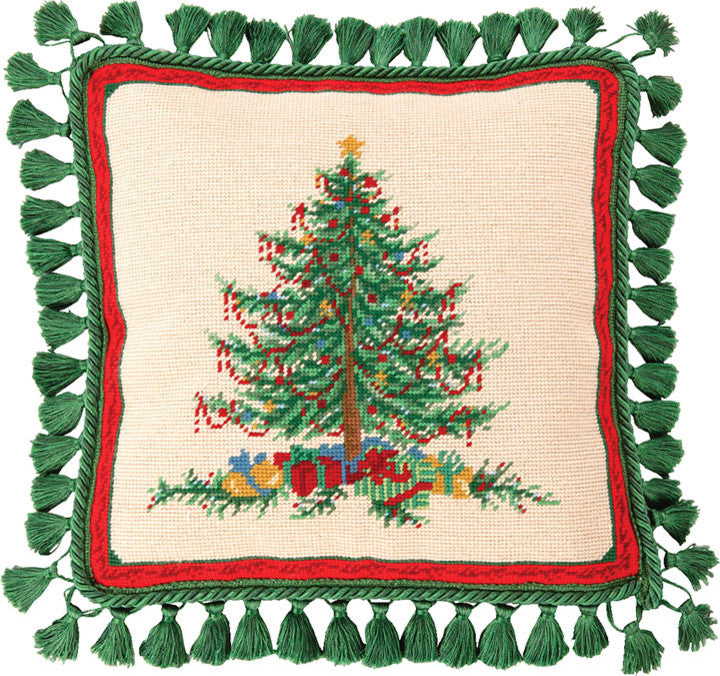 Classic Christmas NeedlePoint Pillow