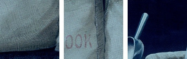 "Coffee Sacks, 1990" Canvas Art, 48"x32"x1.25"