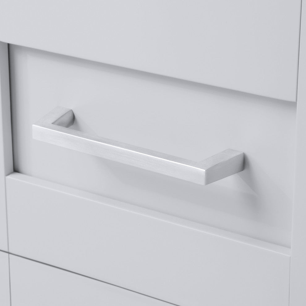 Ove Decors Tahoe III 60" Double Sink Vanity, Dove Gray, Metal Mirrors