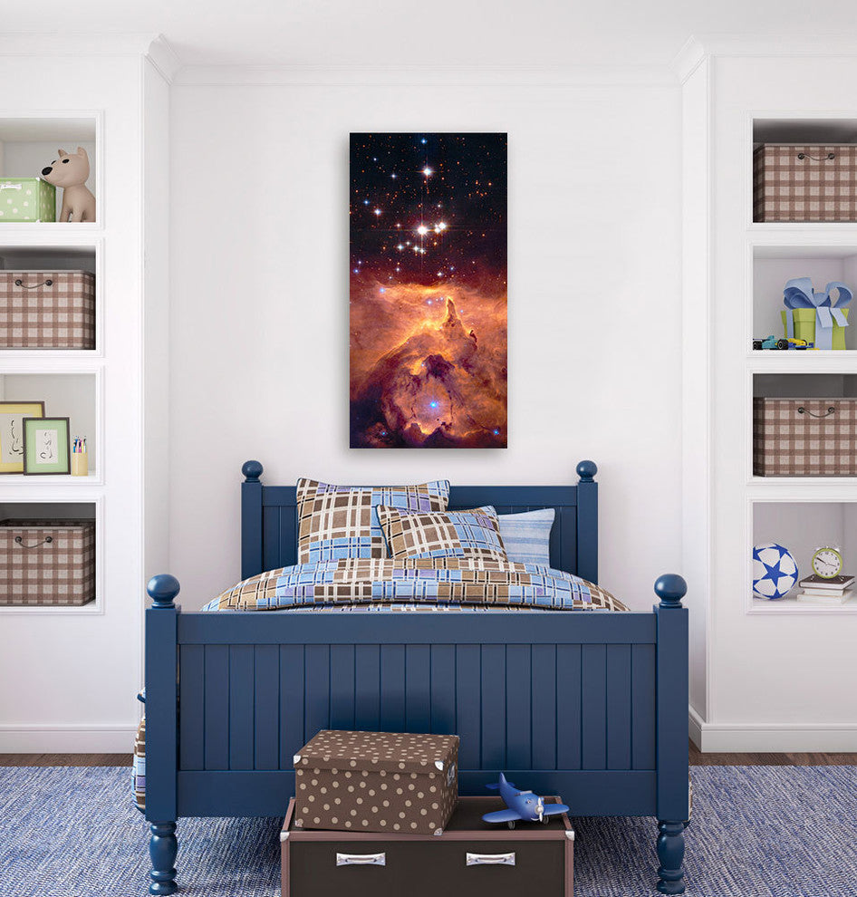 Epic Graffiti "Star Crossed" Hubble Space Telescope Giclee Canvas Art, 20"x40"