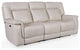 Austin Dual Power Zero Gravity Leather Sofa, Dove
