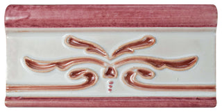 Novecento Cenefa Evoli Ceramic Wall Trim Tile, Burdeos