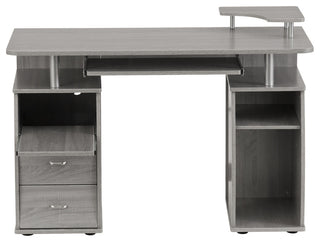 Techni Mobili Complete Computer Workstation Desk With Storage, Grey