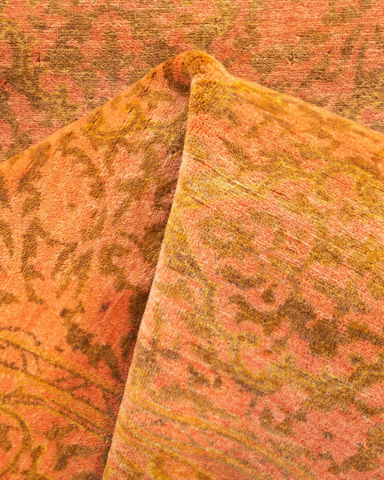 Tangyan One-of-a-Kind Hand-Knotted Runner Yellow, 2'8"x14'2"