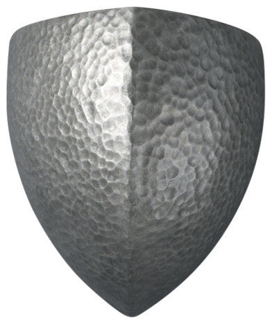 Ambiance Large Ambis Wall Sconce, Hammered Pewter
