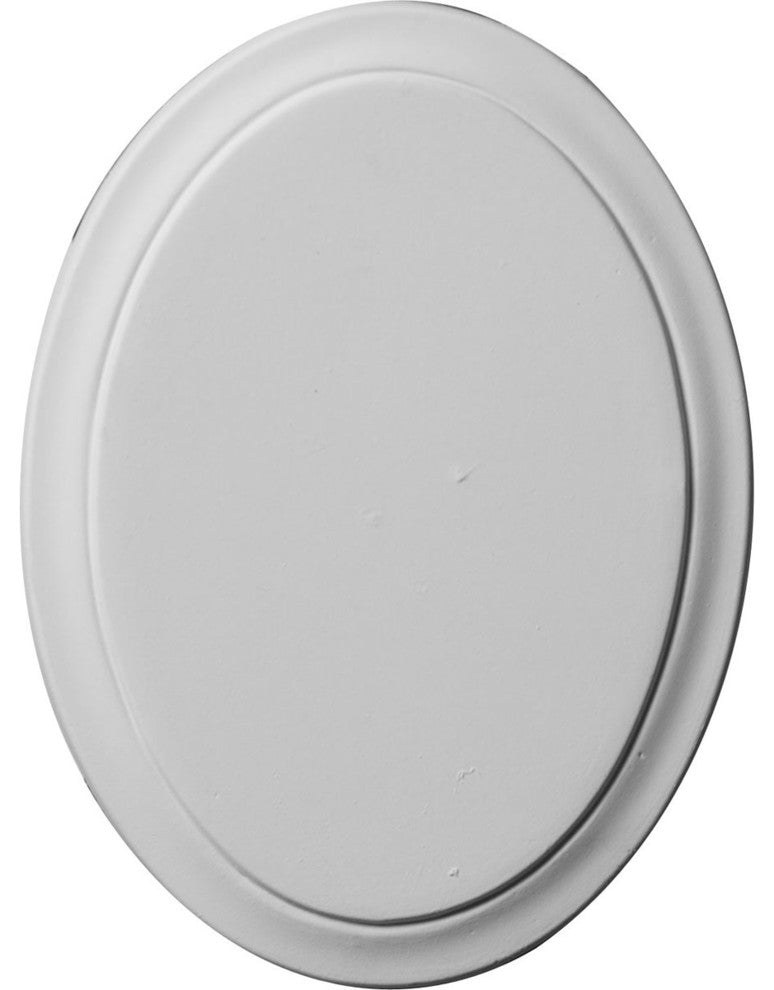 6 1/8"W x 4 1/2"H x 3/8"P Classic Oval Rosette