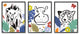 Jungle Animal Kingdom Colorful Kids Pet Illustration, 3pc, each 11 x 14