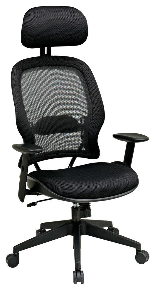 Professional AirGrid Back and Mesh Seat Chair With Adjustable Headrest