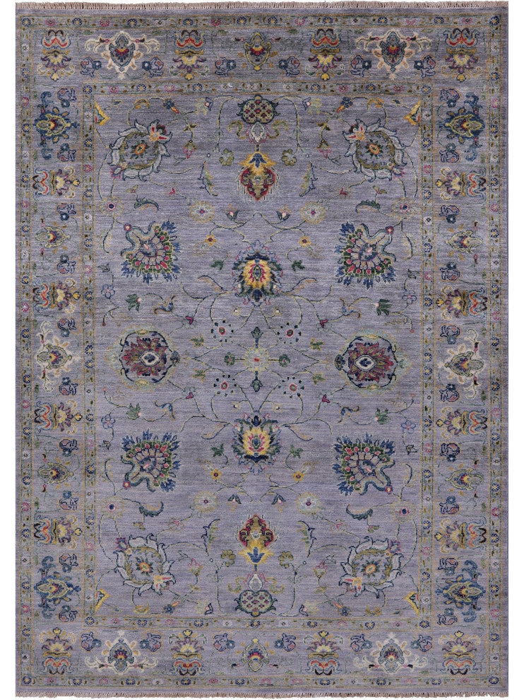 5' 10" X 8' 0" Hand Knotted Persian Tabriz Wool Rug Q8248