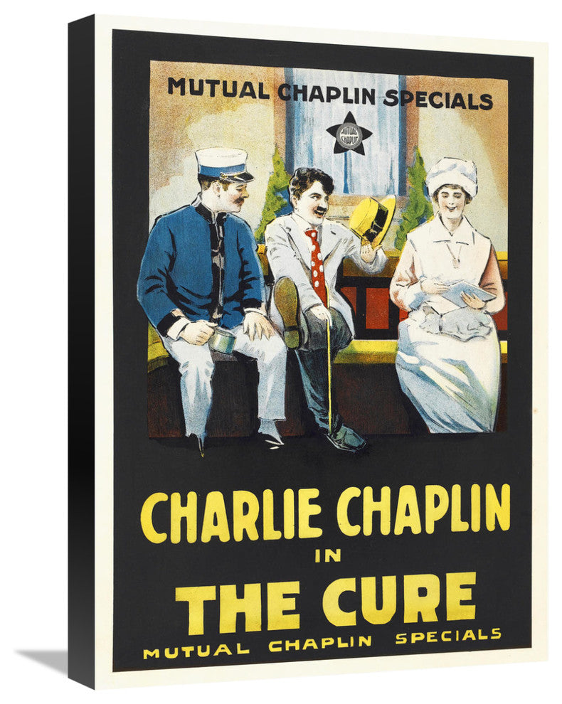 "Charlie Chaplin - The Cure, 1917" Canvas by Hollywood Photo Archive, 16x22"