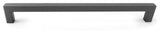 Square Bar Pull Pewter Cabinet Handle Stainless 12 mm., 12.5" Center-to-Center