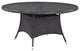 Espresso Convene 59" Round Outdoor Patio Dining Table