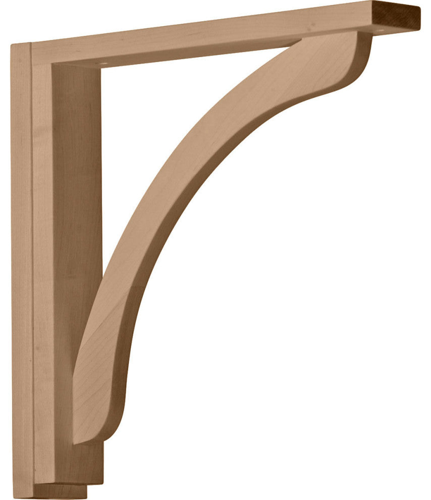 2 1/2"W x 14 3/4"D x 14 1/4"H Reece Shelf Bracket, Alder