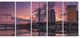Tokyo Sky Tree and Sumida River, Landscape Canvas Art Print, 60"x28", 5 Panels