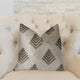 Aspen Mist Blue and Beige Luxury Throw Pillow, 16"x16"