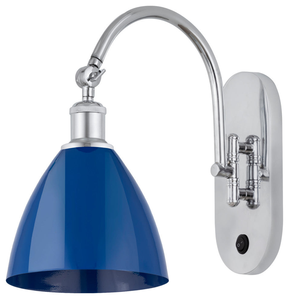 Innovations 518-1W-PC-MBD-75-BL-LED 1 Light Sconce, Polished Chrome