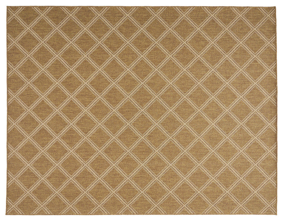 Althoff Indoor/Outdoor Area Rug, Natural, 120 W X 94 D X 0.16 H