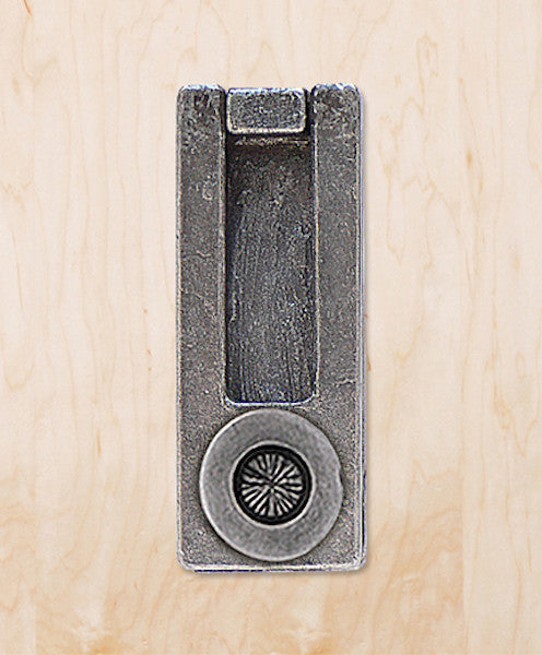 Shield Door Knocker, Polished Pewter
