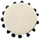 Circle Cushion, Natural/Black