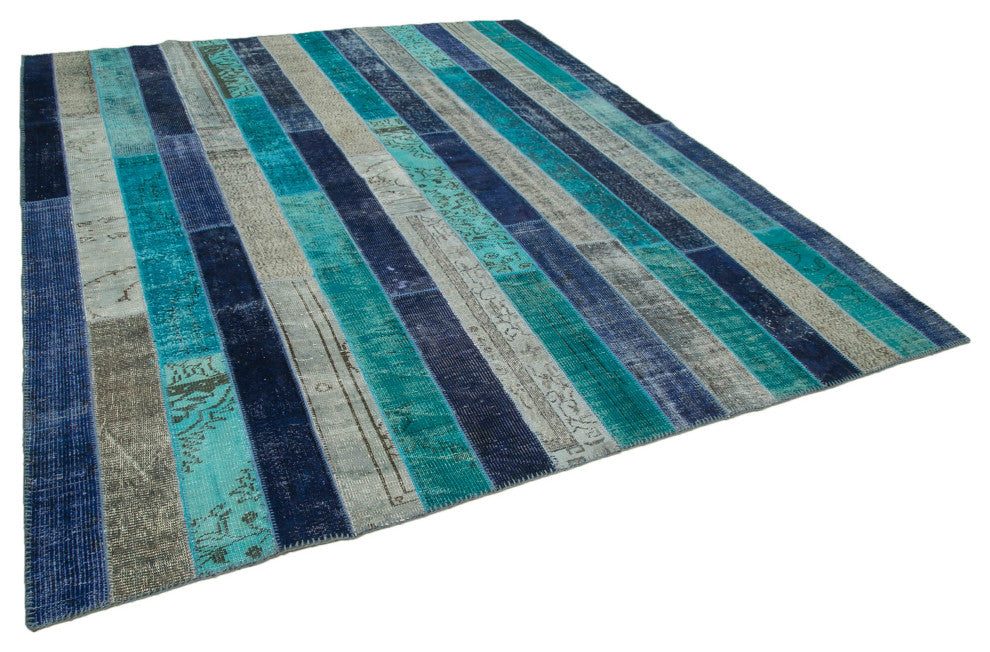 Rug N Carpet - Handwoven Oriental 8' 5" x 10' 0" Boho Patchwork Area Rug