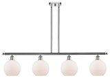 Ballston Athens 48" Island LIght, LED, Polished Chrome, Matte White