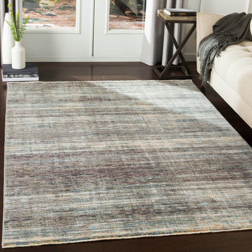 Surya Presidential PDT-2309 7'10"x10' Rug, Gray/Ivory/Butter/Pale Blue/Blue/Lime