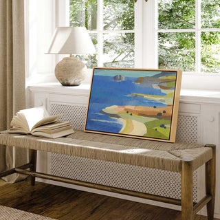 "Irish Coastal Whimsy" - Seaside Charm Canvas Art