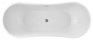 Vanity Art 71" Freestanding Acrylic Soaking Bathtub