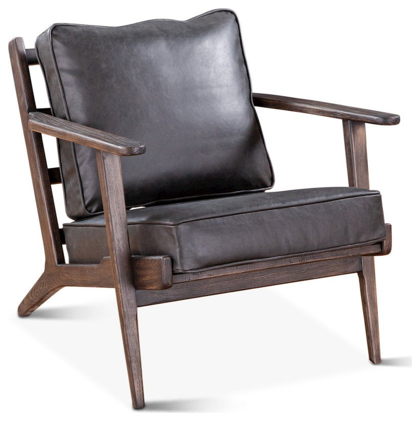 Robert Armchair in Black Leather