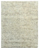 Gray, Undyed Natural Wool Hand Knotted, Shaggy Moroccan Rug, 7'7"x9'10"