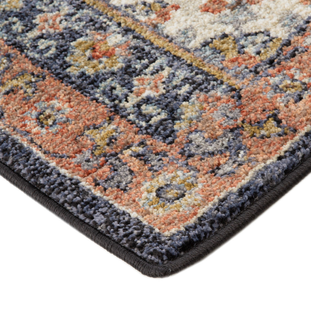 Jordan Bea Power-Loomed Polypropylene Area Rug, Navy Blue, 2'7" X 10"