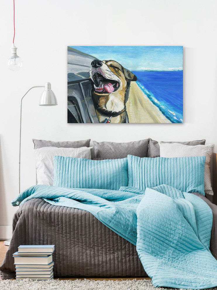 "Talented Waiter" Painting Print on Wrapped Canvas, 45"x30"