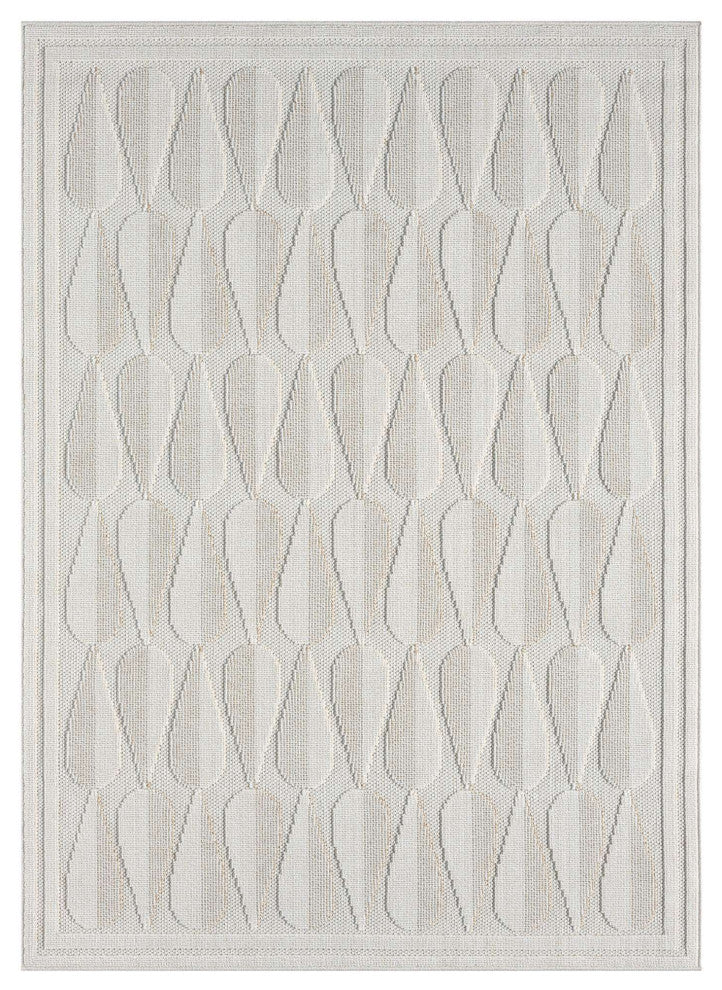 Nimes Cascade Area Rug, Ivory, 7'10"x9'10"