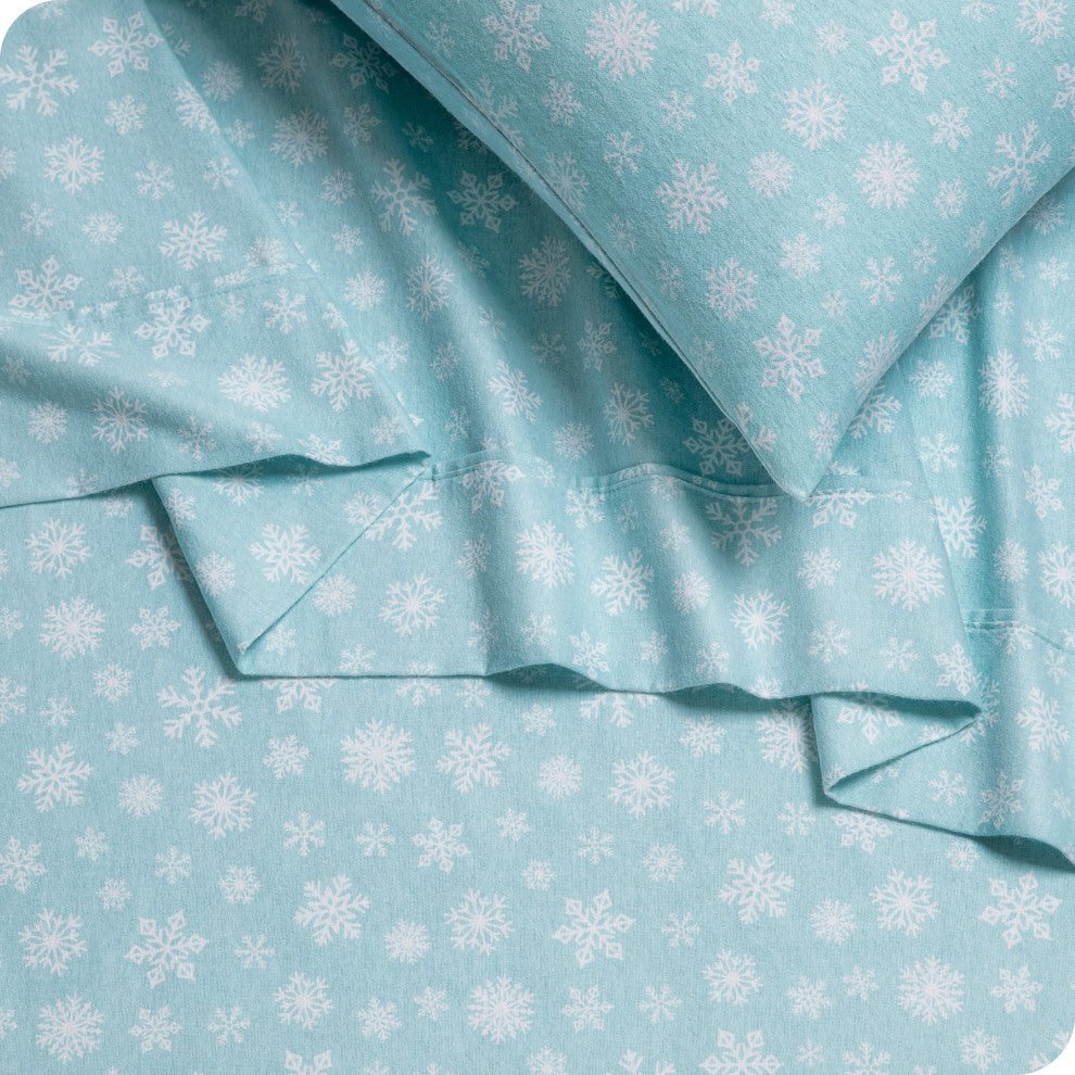 Bare Home Cotton Flannel Sheet Set, Snowdrift, King