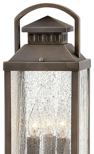 Hinkley Revere Large Post Top Or Pier Mount Lantern, Blackened Brass