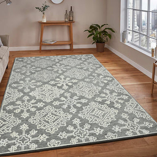 Boscage Penswick Area Rug, Light Gray, 8' x 11', Geometric