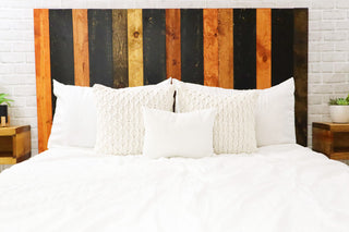 Handcrafted Headboard, Leaner Style, Cabin Mix, Full