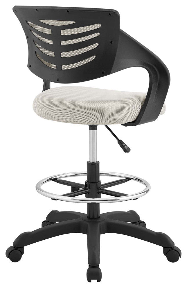 Gray Thrive Mesh Drafting Chair