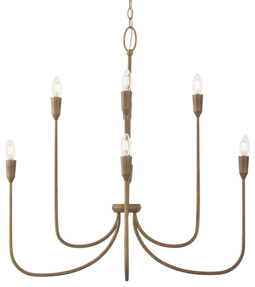 Capital Lighting 456881 Marley 8 Light 33"W Candle Style - Mystic Bronze