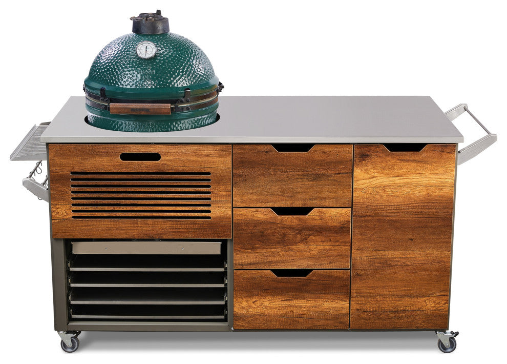 Kamadospace Infinite Island, Barrique Oak, For 21" Kamado - 22.05 in