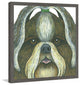 "Shih Tzu" Framed Painting Print, 12"x12"